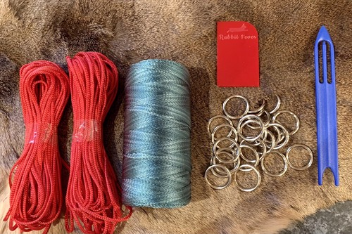 75m green braided nylon - 0.75m,