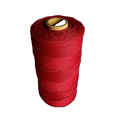500g spun poly red - x, twine
