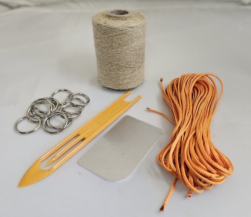 Hemp purse net kit - hemp, in